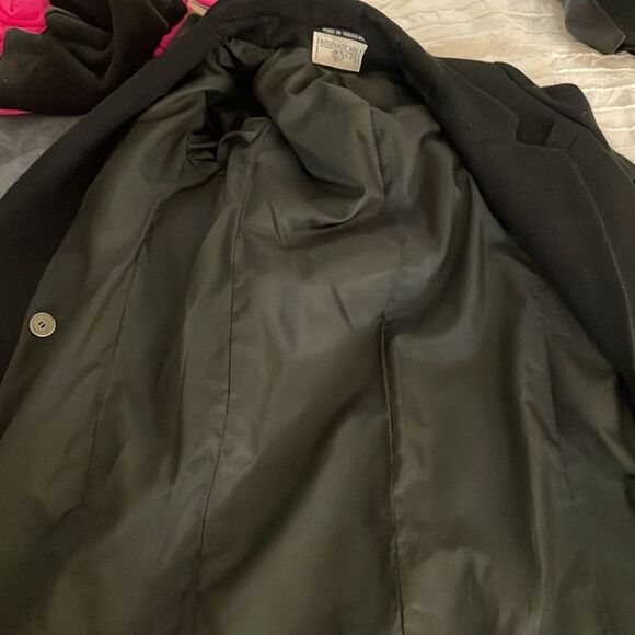 INTERNATIONAL SCENE Vintage Wool Women's long coat | black | size 7/8 - Picture 11 of 11